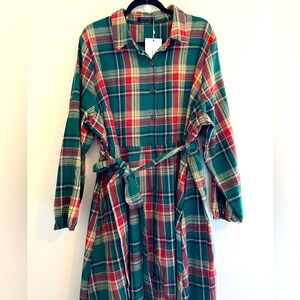 BloomChic Plaid Flannel Dress